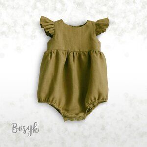 NEW - Sleeveless Ruffle Romper Bodysuit Baby Girl - Bubble Romper Bodysuit Girl